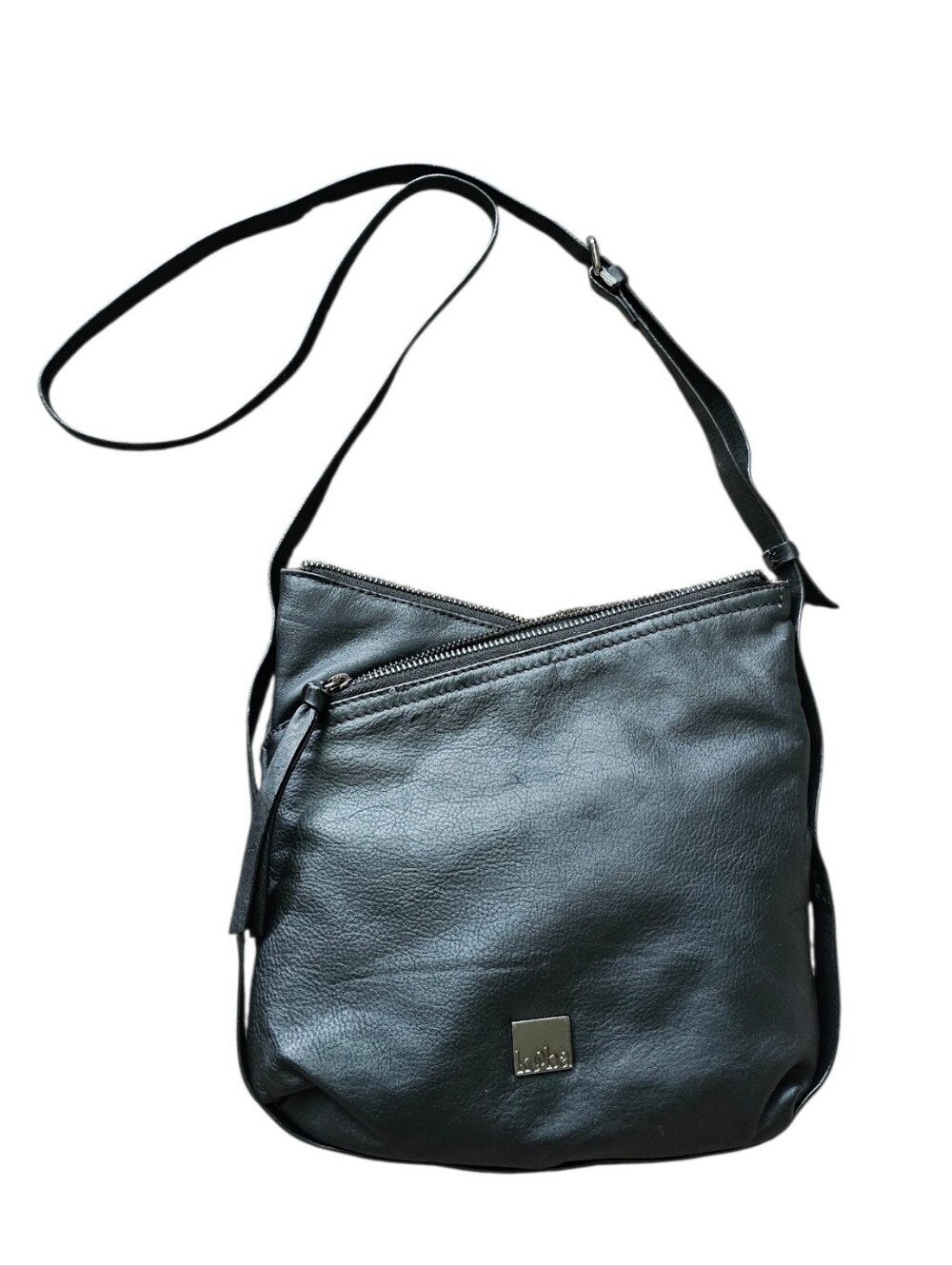Kooba Smooth Black Crossbody Leather Shoulder Bag